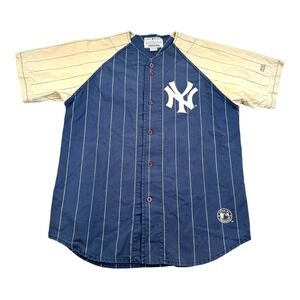 Vtg New York Yankees Jersey Mens XL MLB Baseball Pinstripe Wade Boggs Mirage 90s